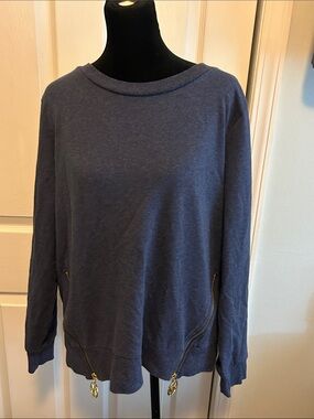 Michael Kors Navy Knit Crewneck Sweater